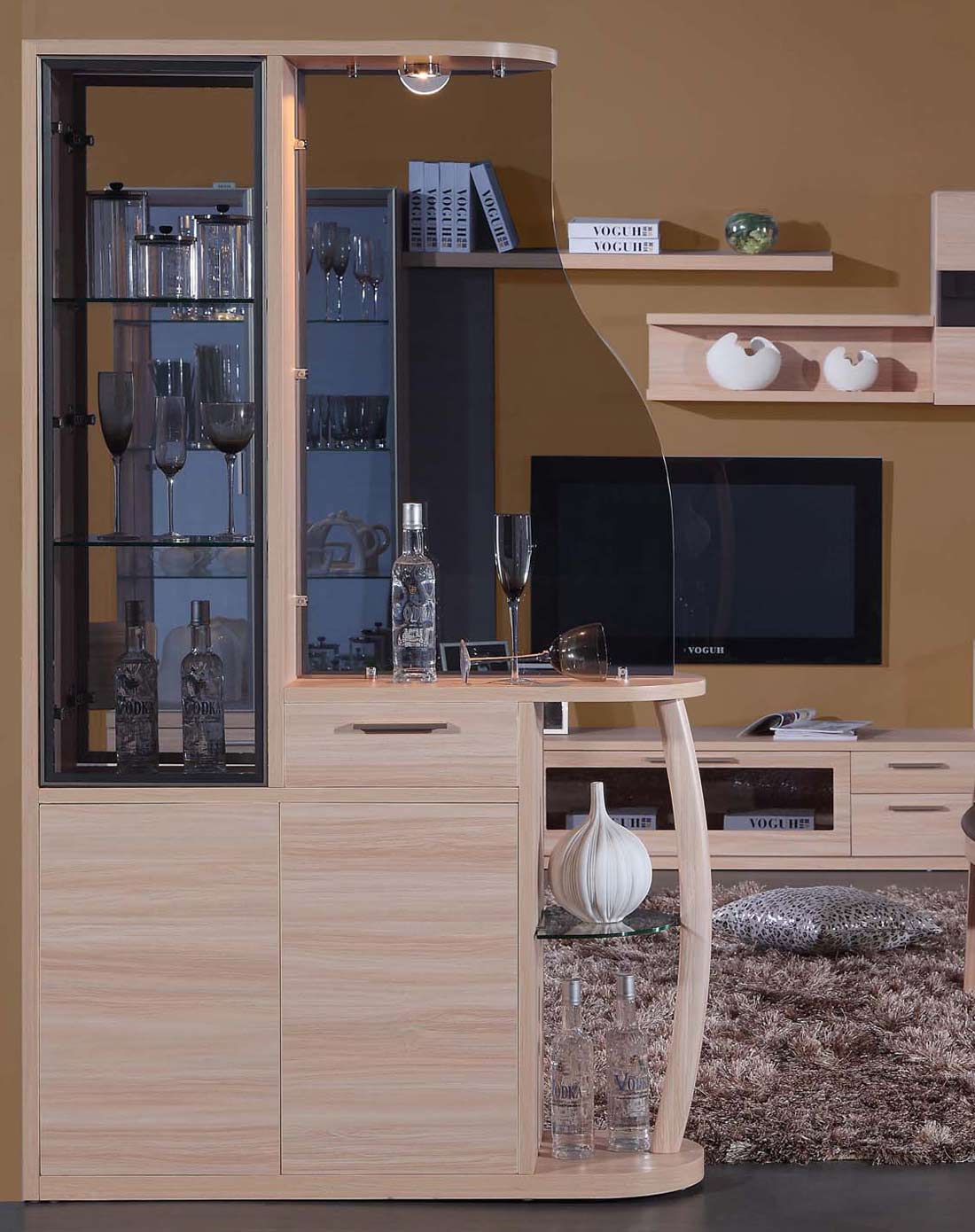 时尚美居voguh家具双面屏风隔断玄关间厅柜酒柜s3601 801_唯品会