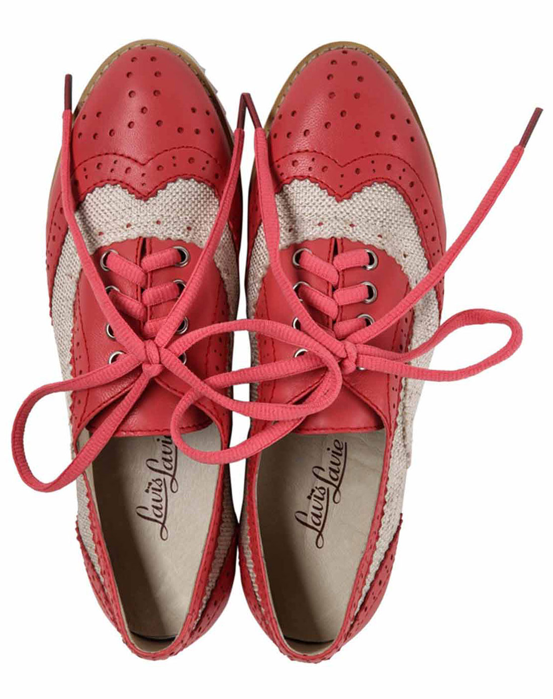 太空派对系列 巴洛克风翼纹雕花拼色系带女单鞋