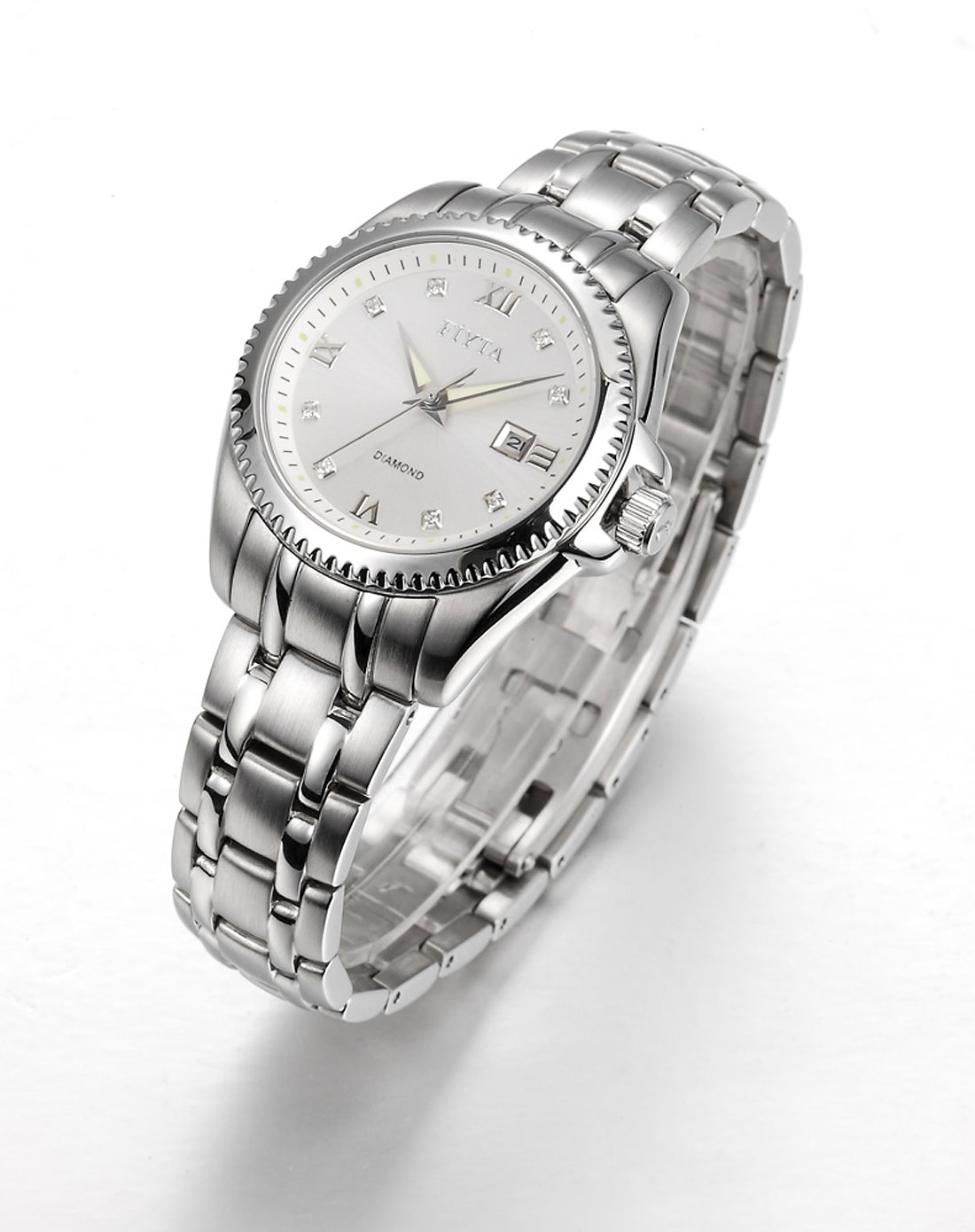 飞亚达fiyta女表蓝宝石玻璃镜面白色经典系列机械表la8326.