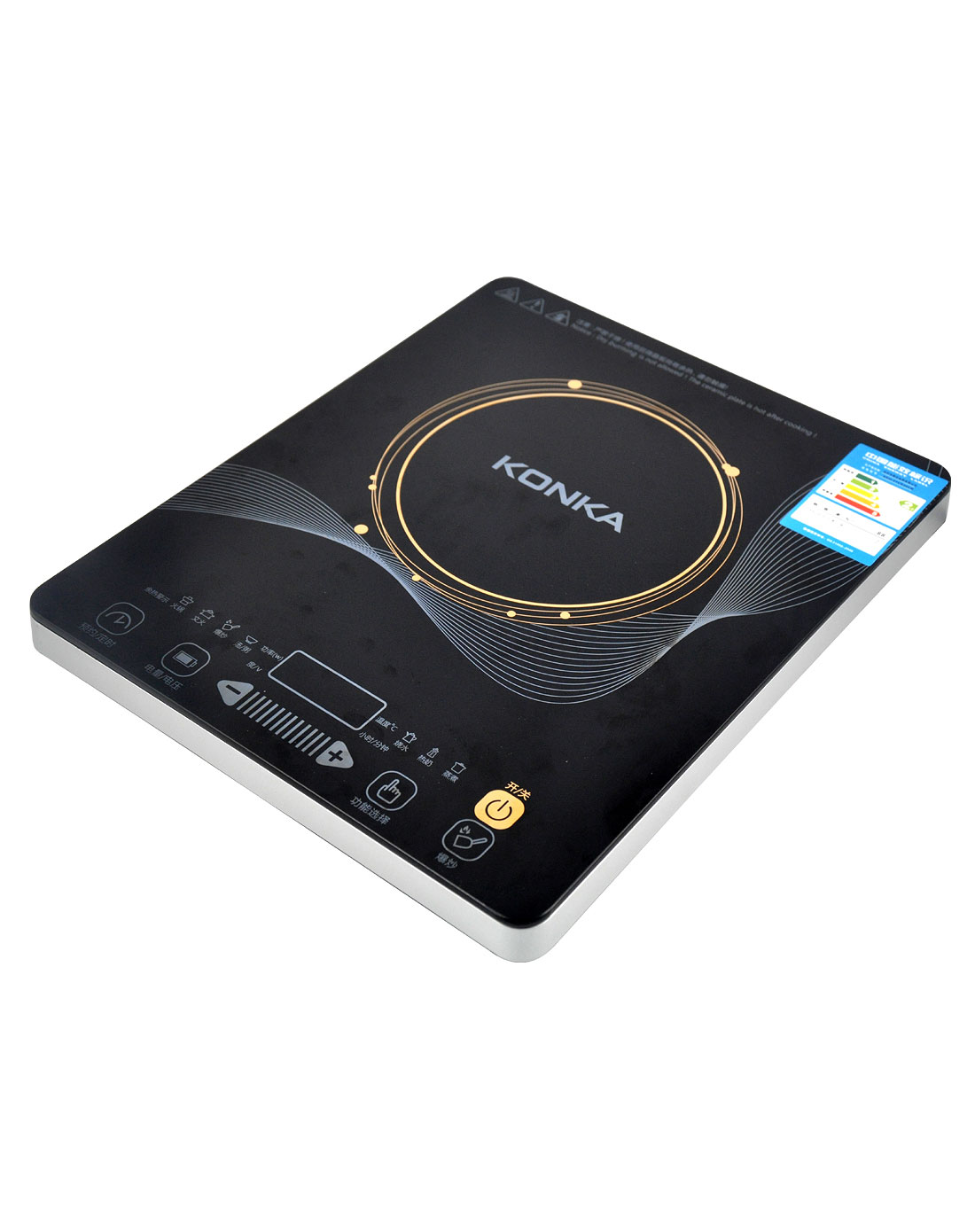 康佳konka生活电器专场-超薄触摸二级节能电磁炉(2100w)