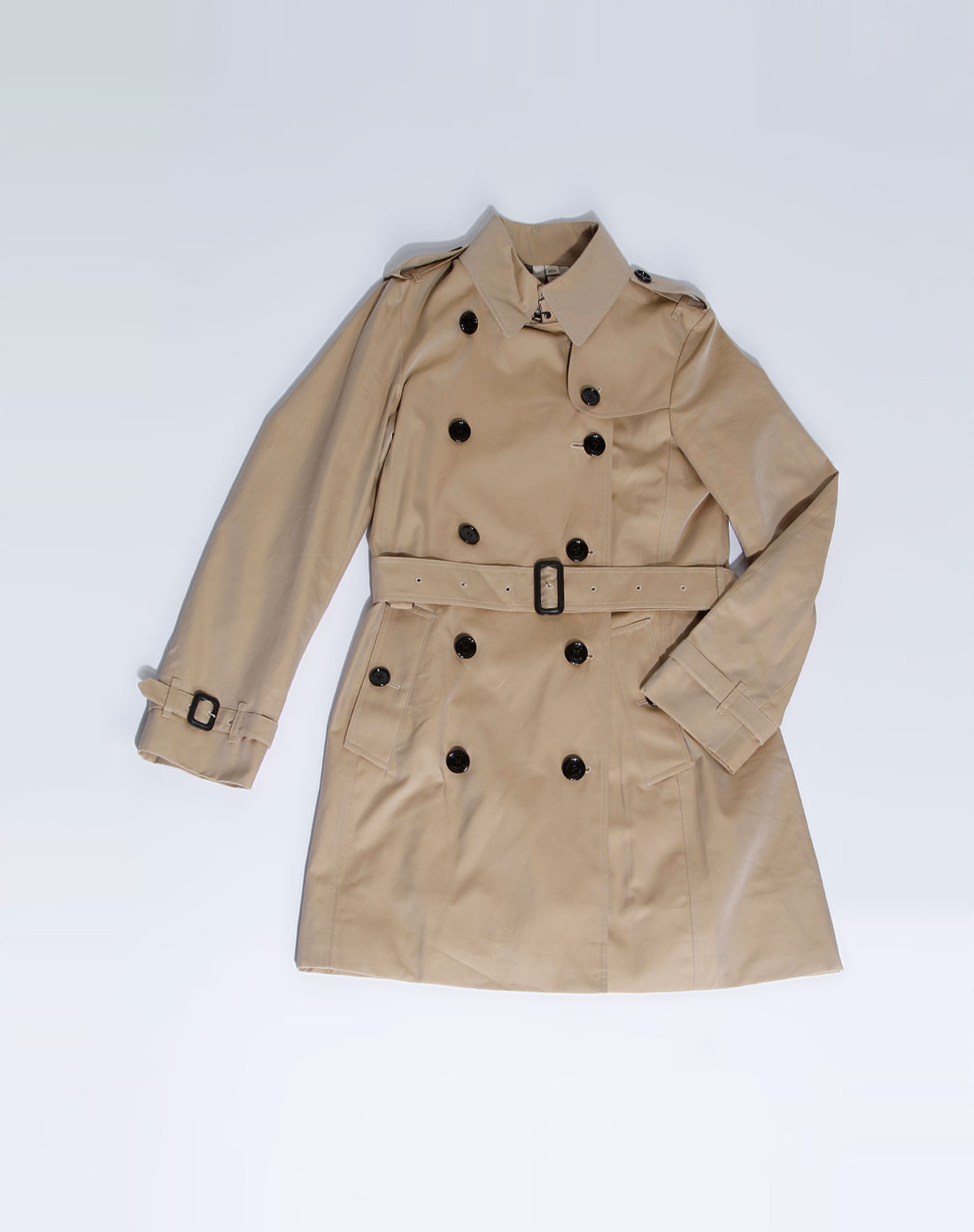 burberry 女款浅卡其色经典长袖风衣