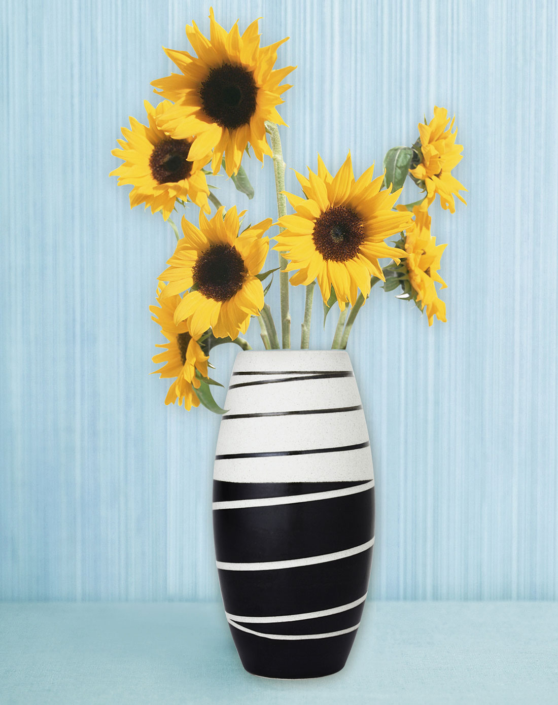 陶艺手绘花瓶(椭圆形)