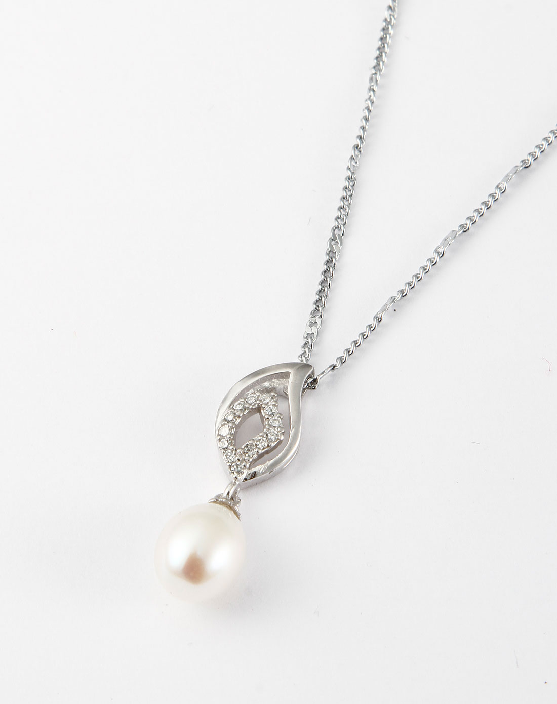 白色天然白珍珠精致项链