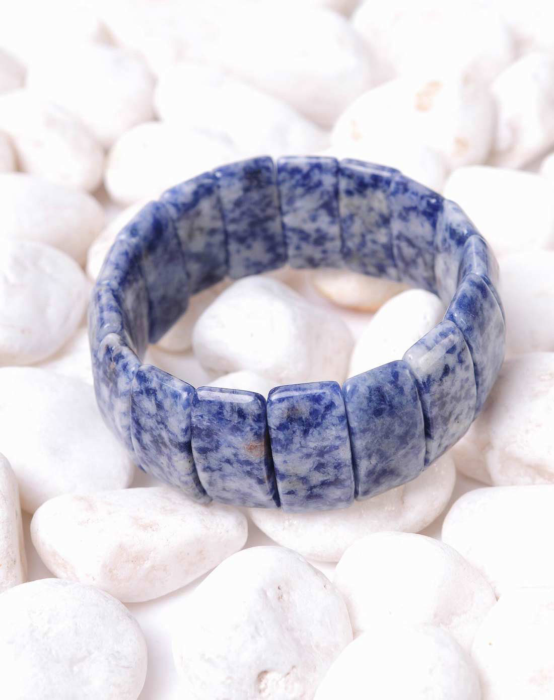 中性蓝色天然青点石助事业手排