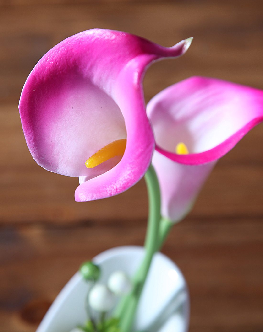 迷你马蹄莲-精品装饰花(粉色2头)