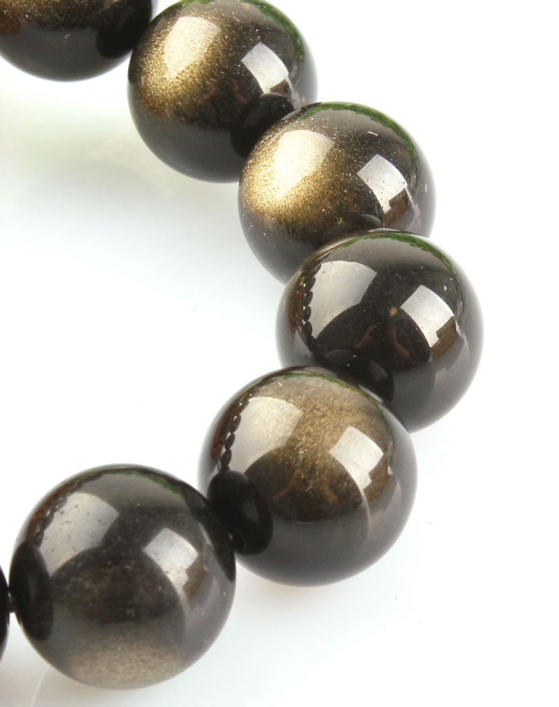 极品天然金曜石手链16mm