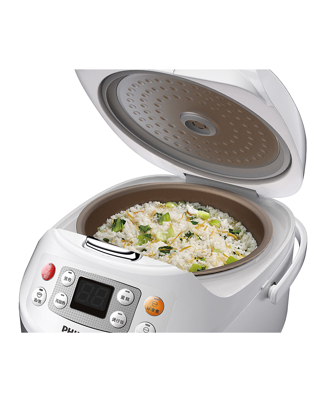 飞利浦philips专场电饭煲 微电脑式4l(银白色)hd3055_唯品会