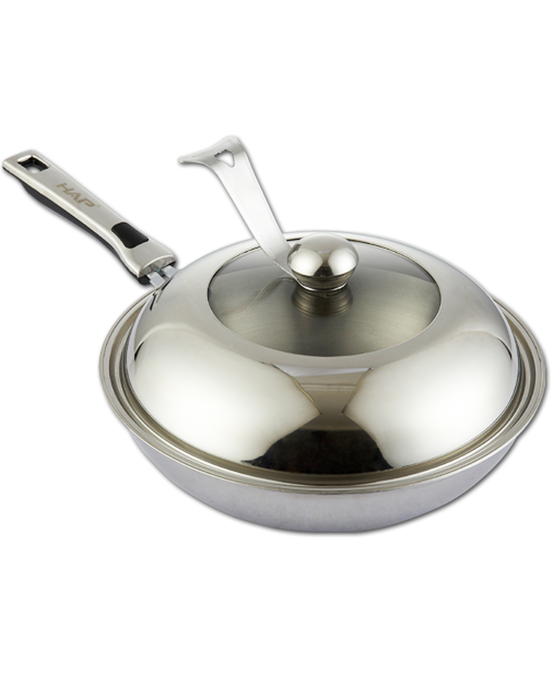 高档不锈钢无涂层炒锅32cm