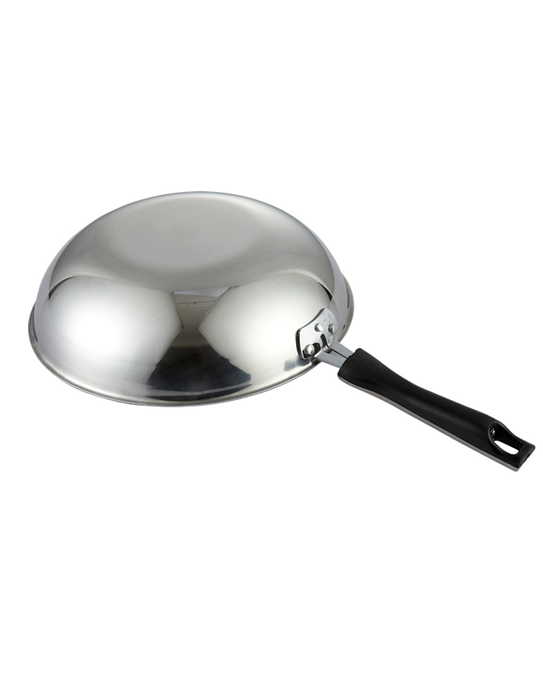 高档不锈钢无涂层炒锅32cm