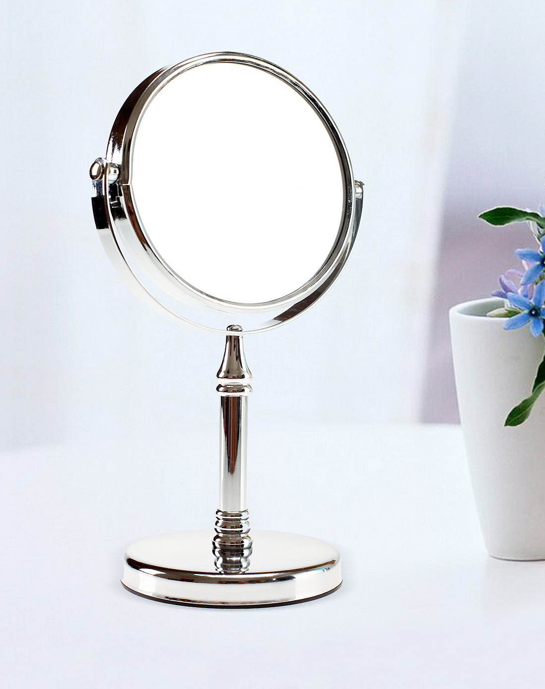 银色电镀化妆镜大