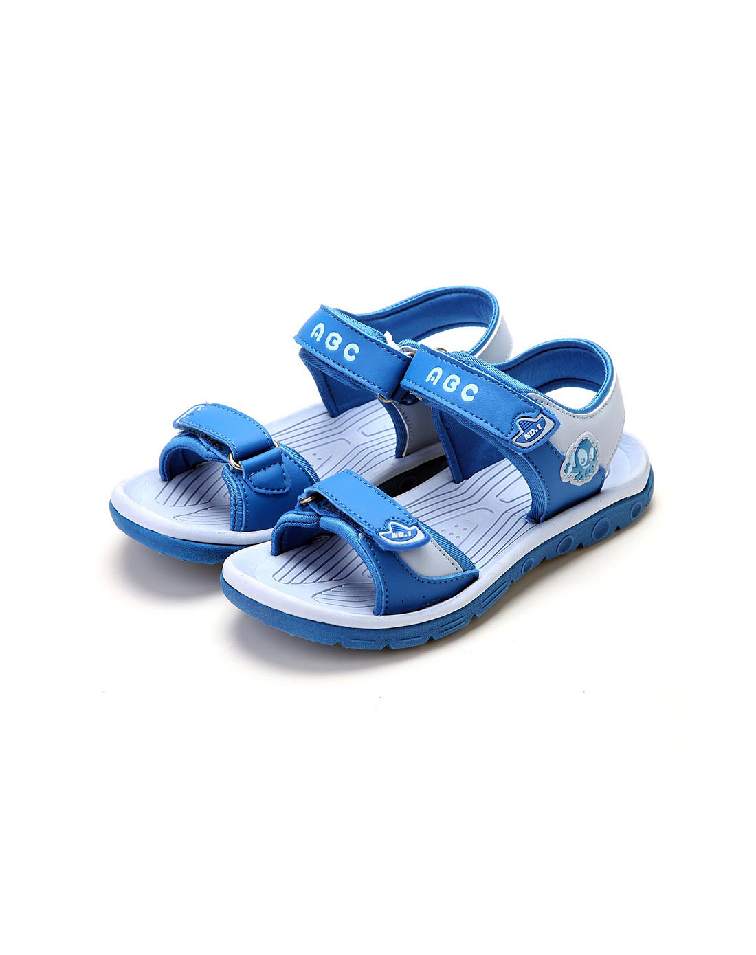 [ abckids ] 男小童宝蓝/浅蓝沙滩凉鞋
