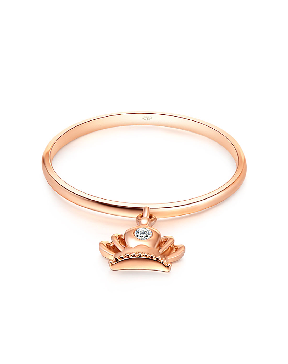 周大福chow tai fook珠宝【网络独款】皇冠镶钻k金戒