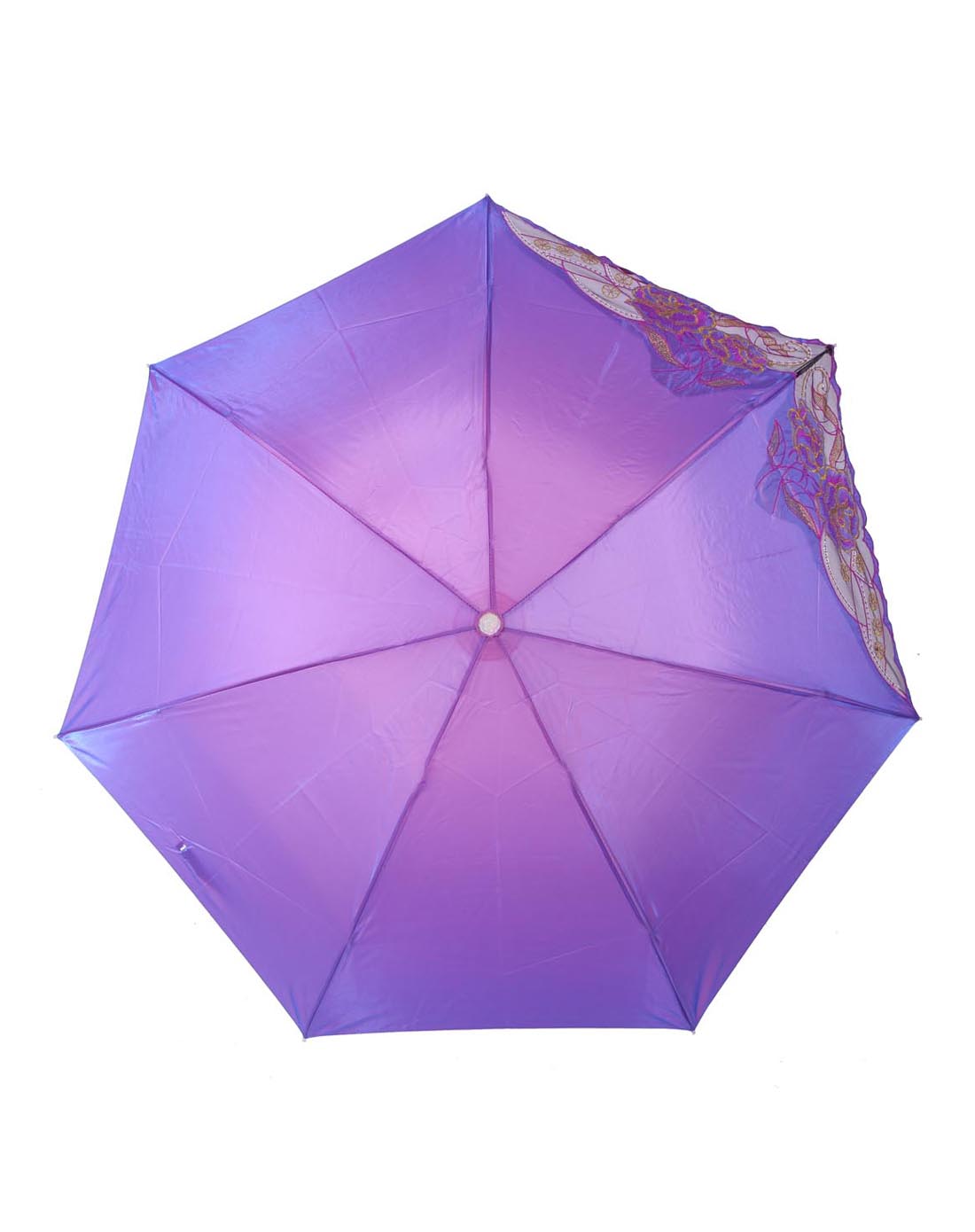 紫色三折缤纷恋语伞