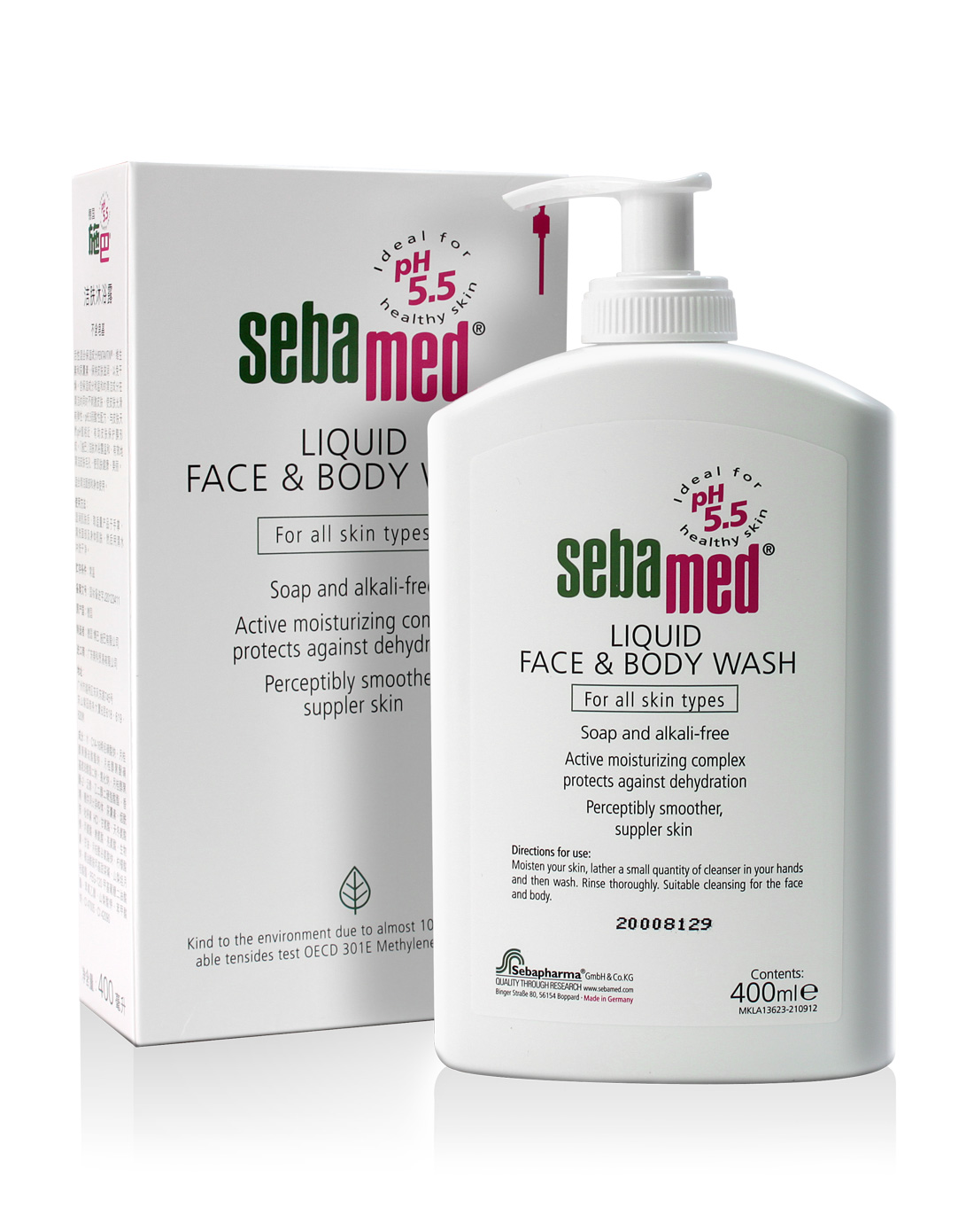 施巴 洁肤沐浴露400ml