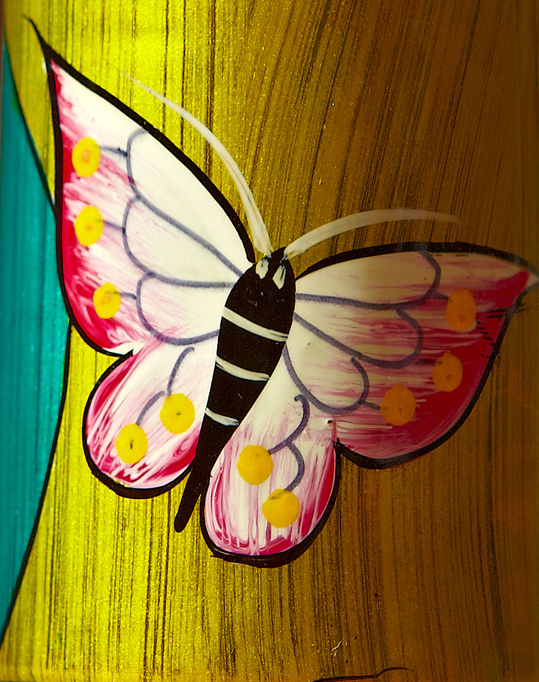 【越南进口】手工漆器牙签器皿蝴蝶