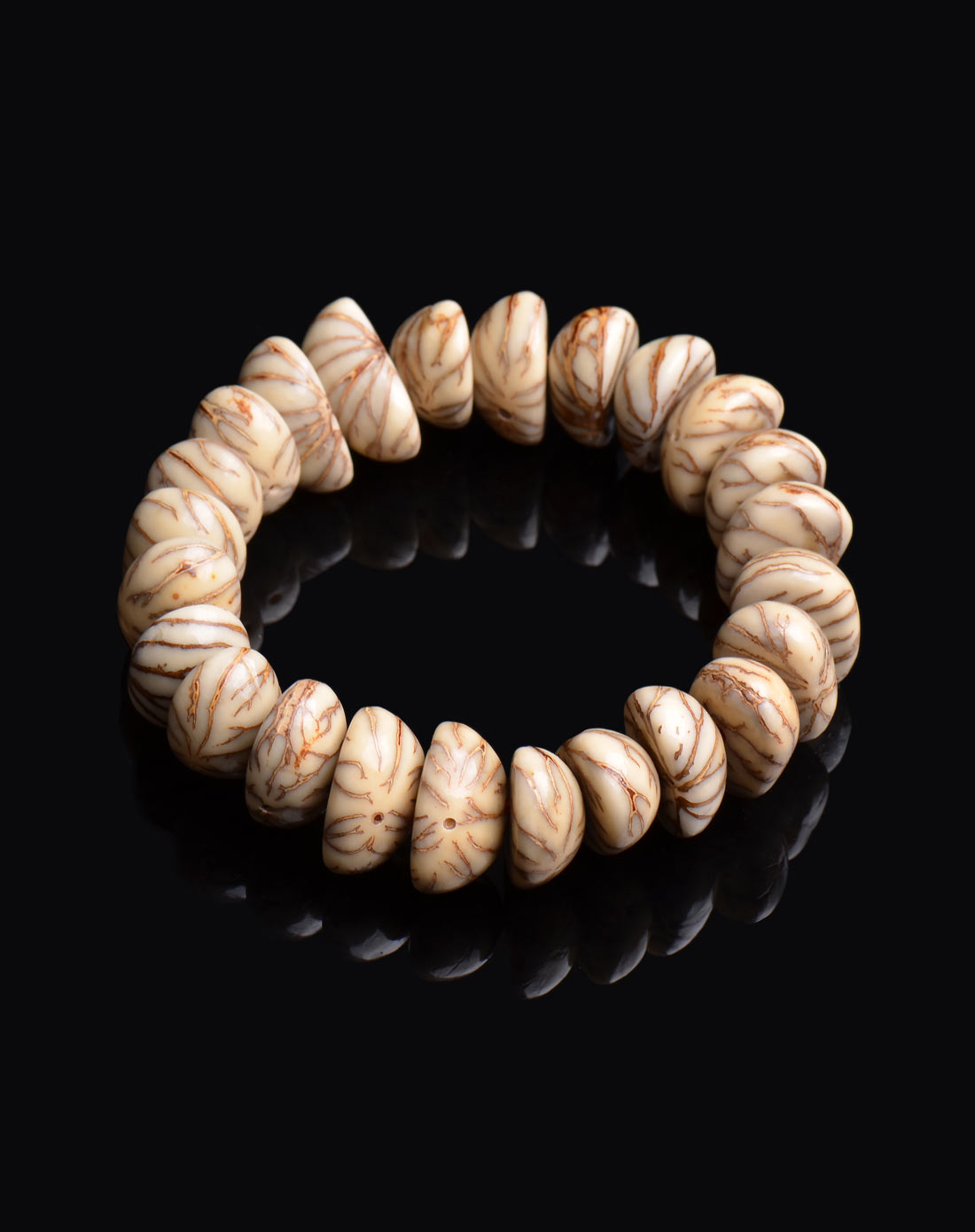 天然大金线菩提佛珠手链