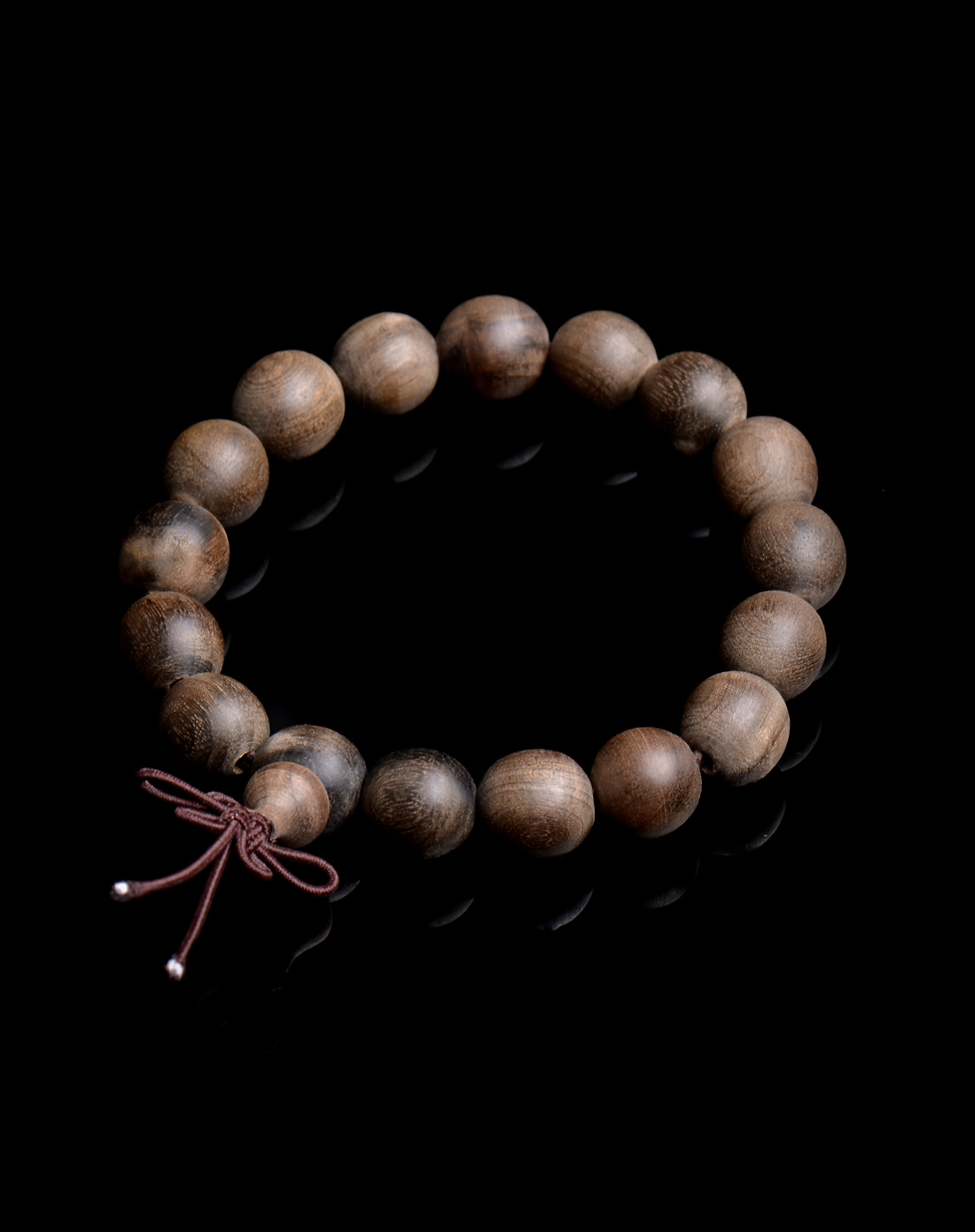 极品老料阴沉木金丝楠木佛珠手串