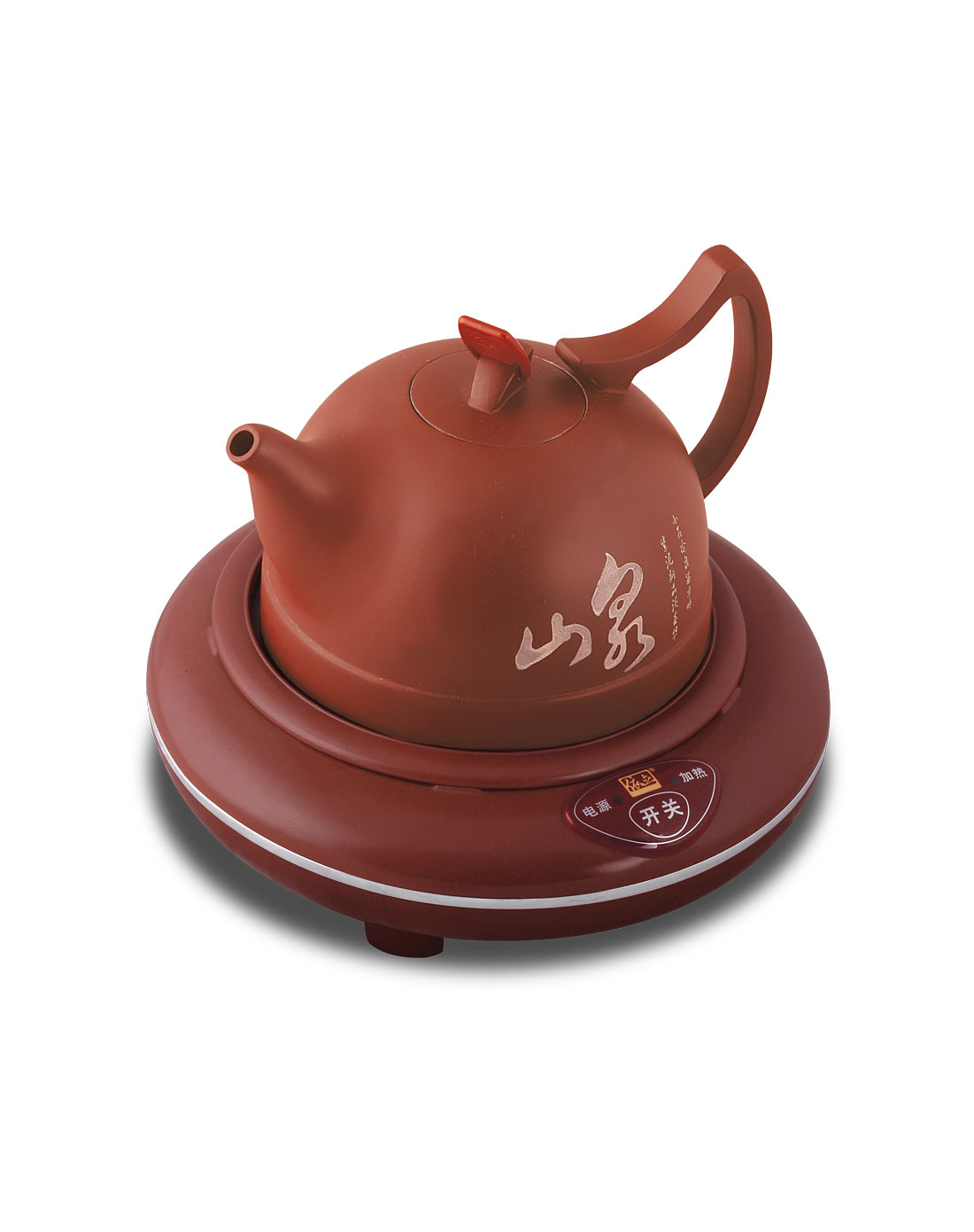 依立紫砂快速水壶1l 深褐色