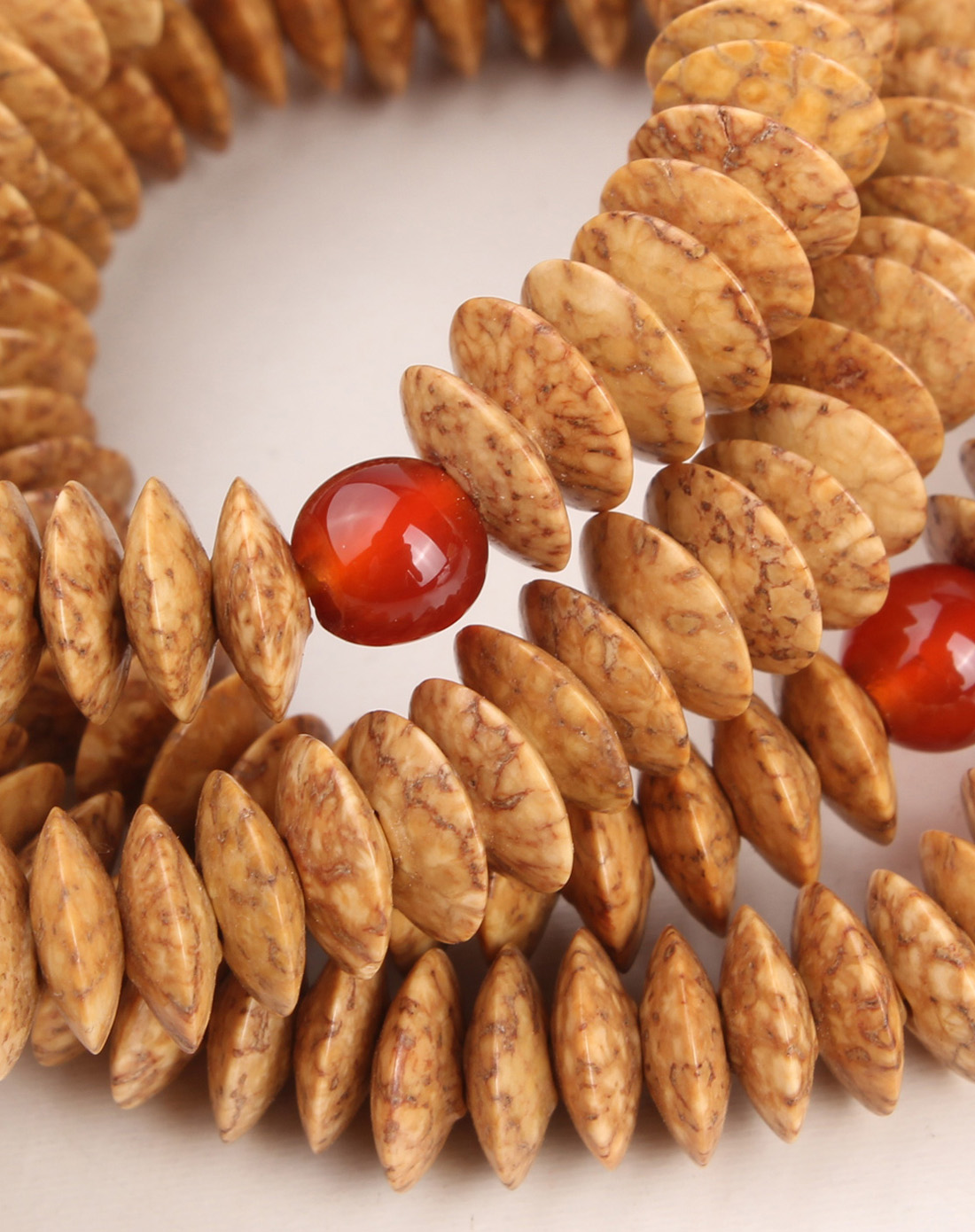 天然龙珠菩提扁圆形216颗佛珠手链