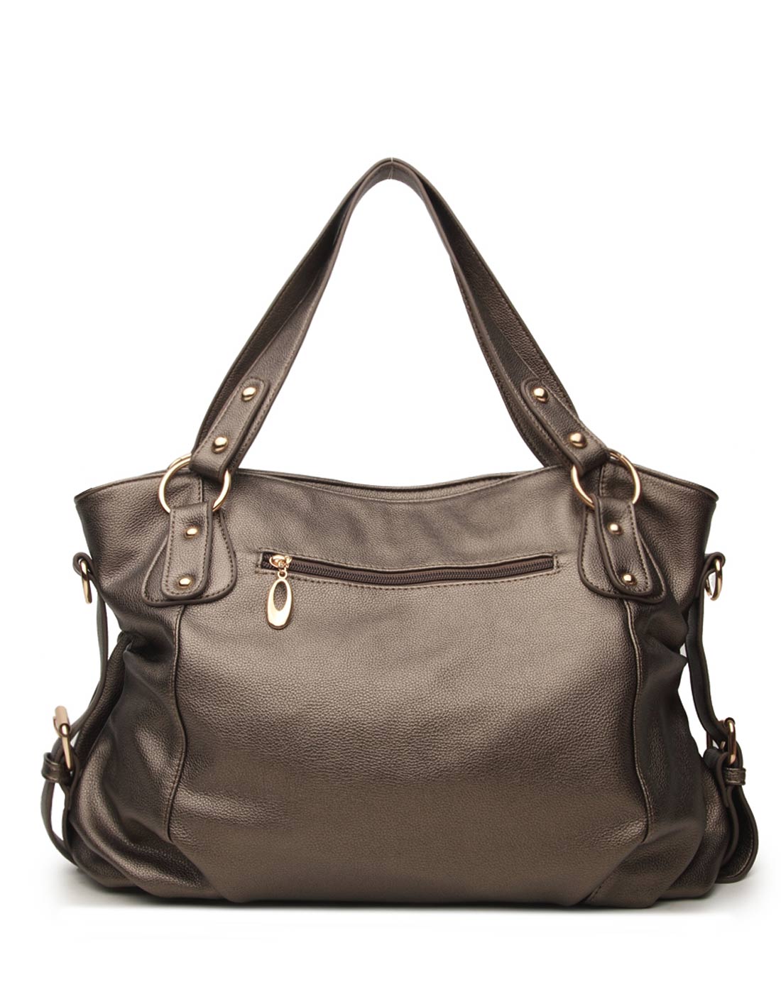 [ 蔻丹 ] 女款银灰色时尚大容量单肩斜挎包