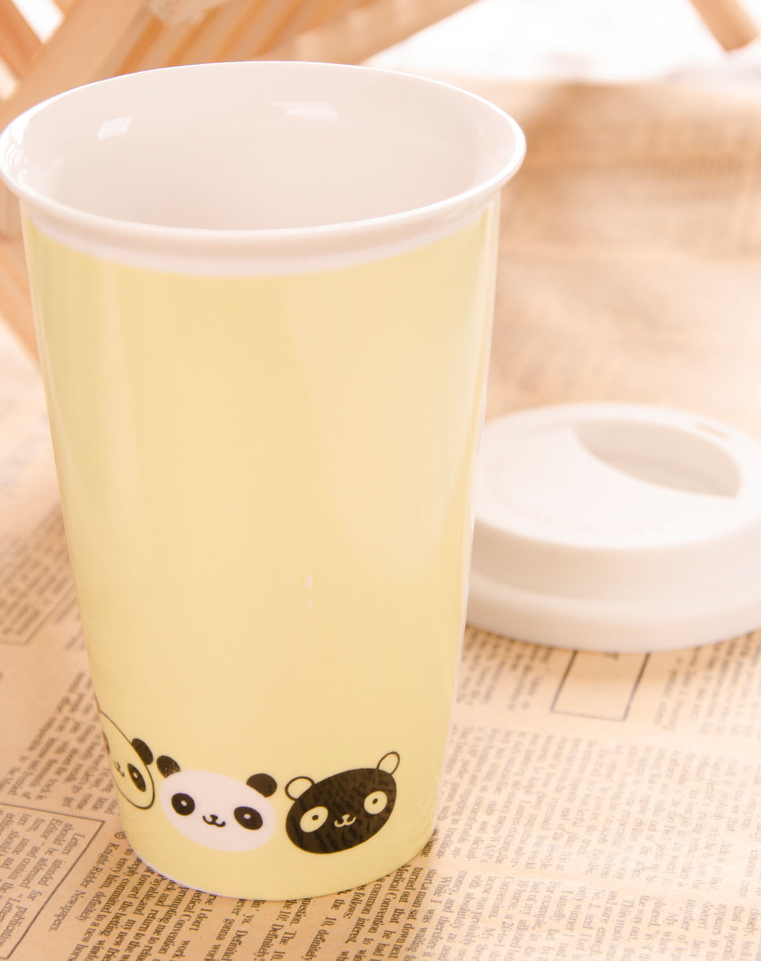 双层隔热陶瓷杯(熊猫)