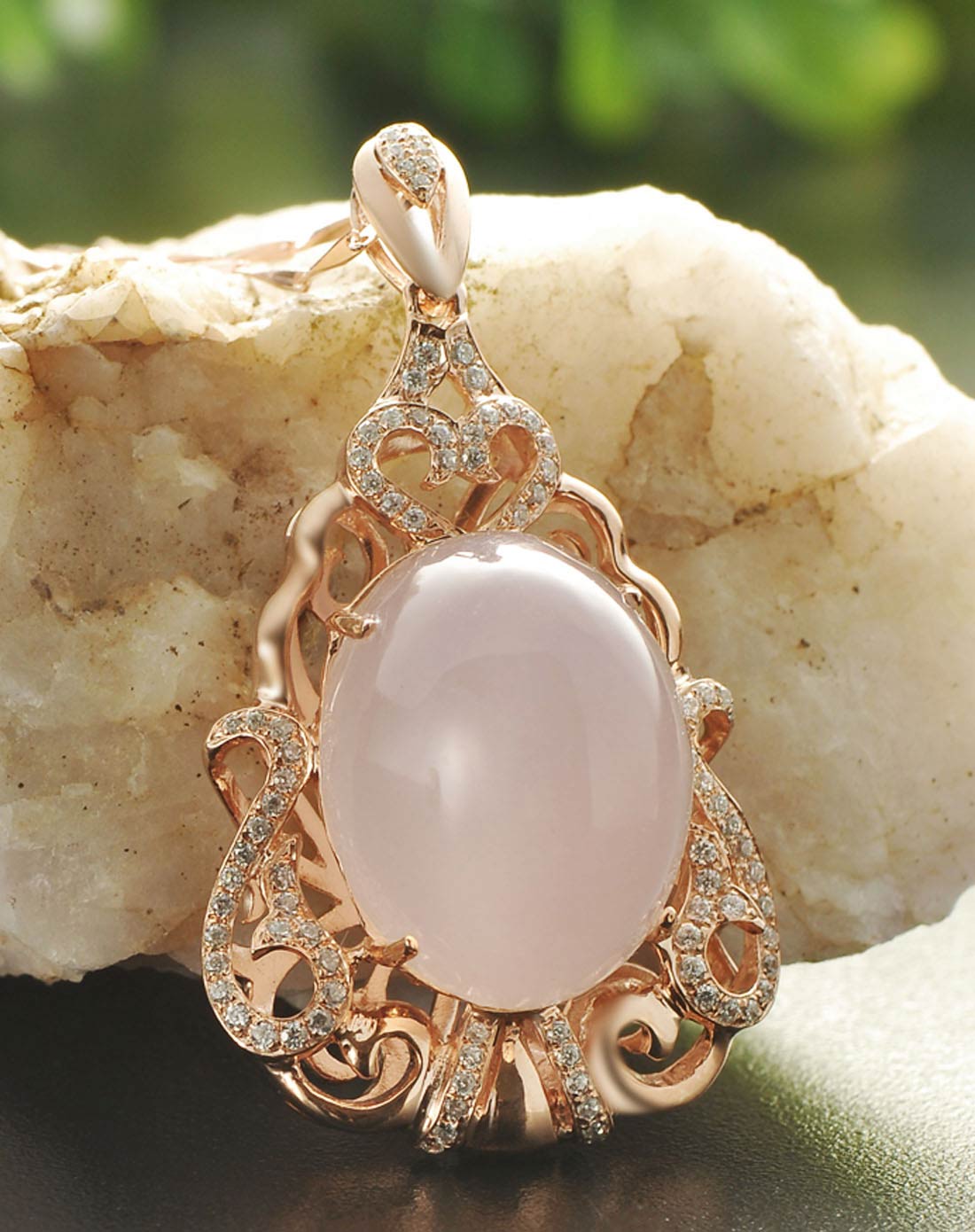 芙蓉石吊坠ss0506