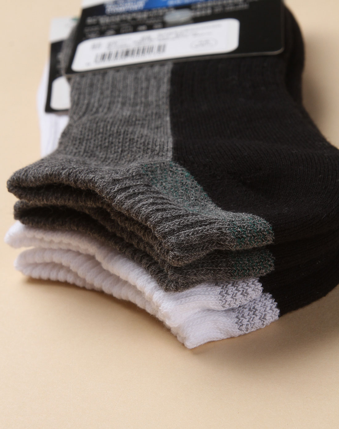 鲜果生活fruit of the loom 袜子专场白/灰色舒爽毛圈底低筒运动休闲