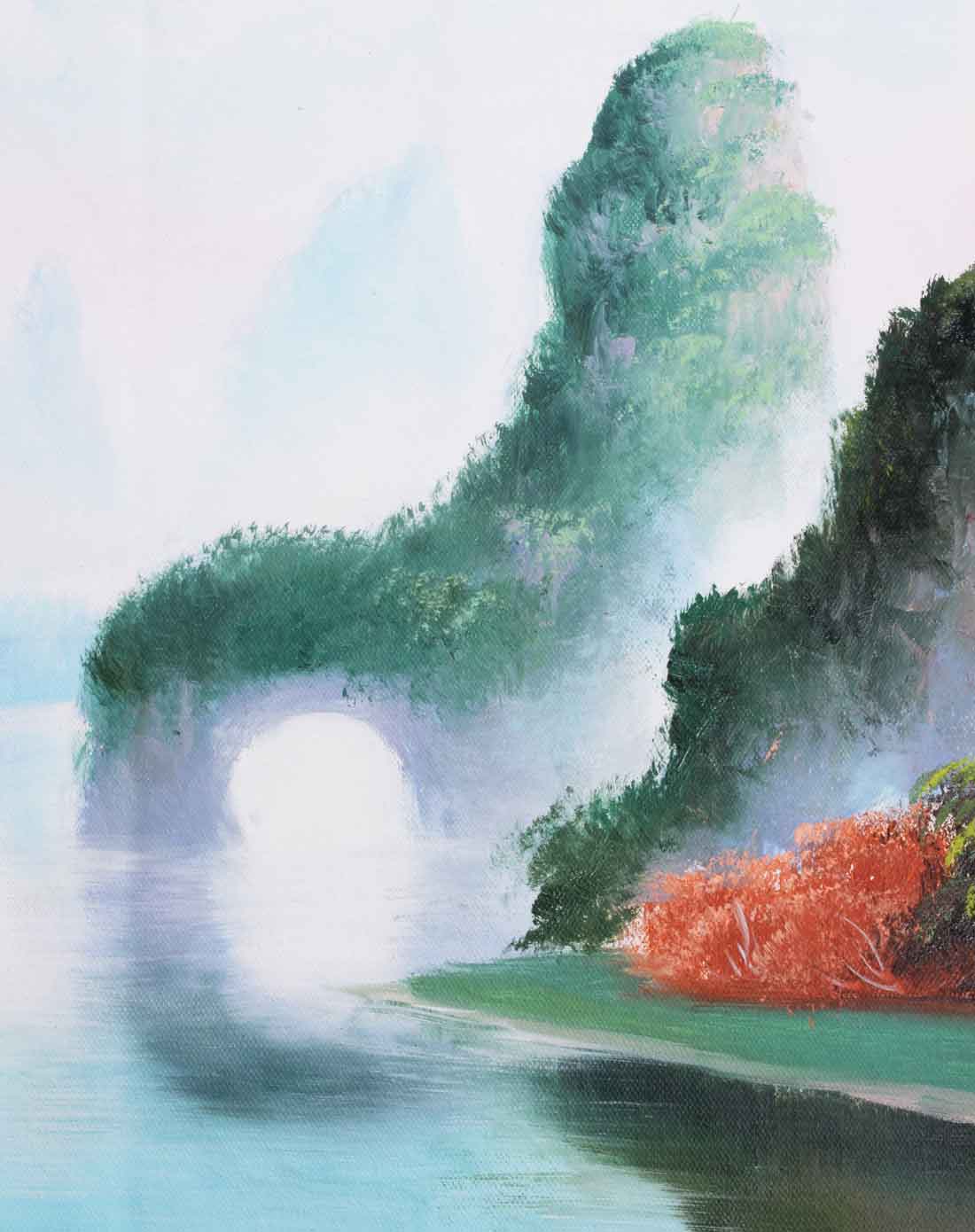 纯手绘油画画芯